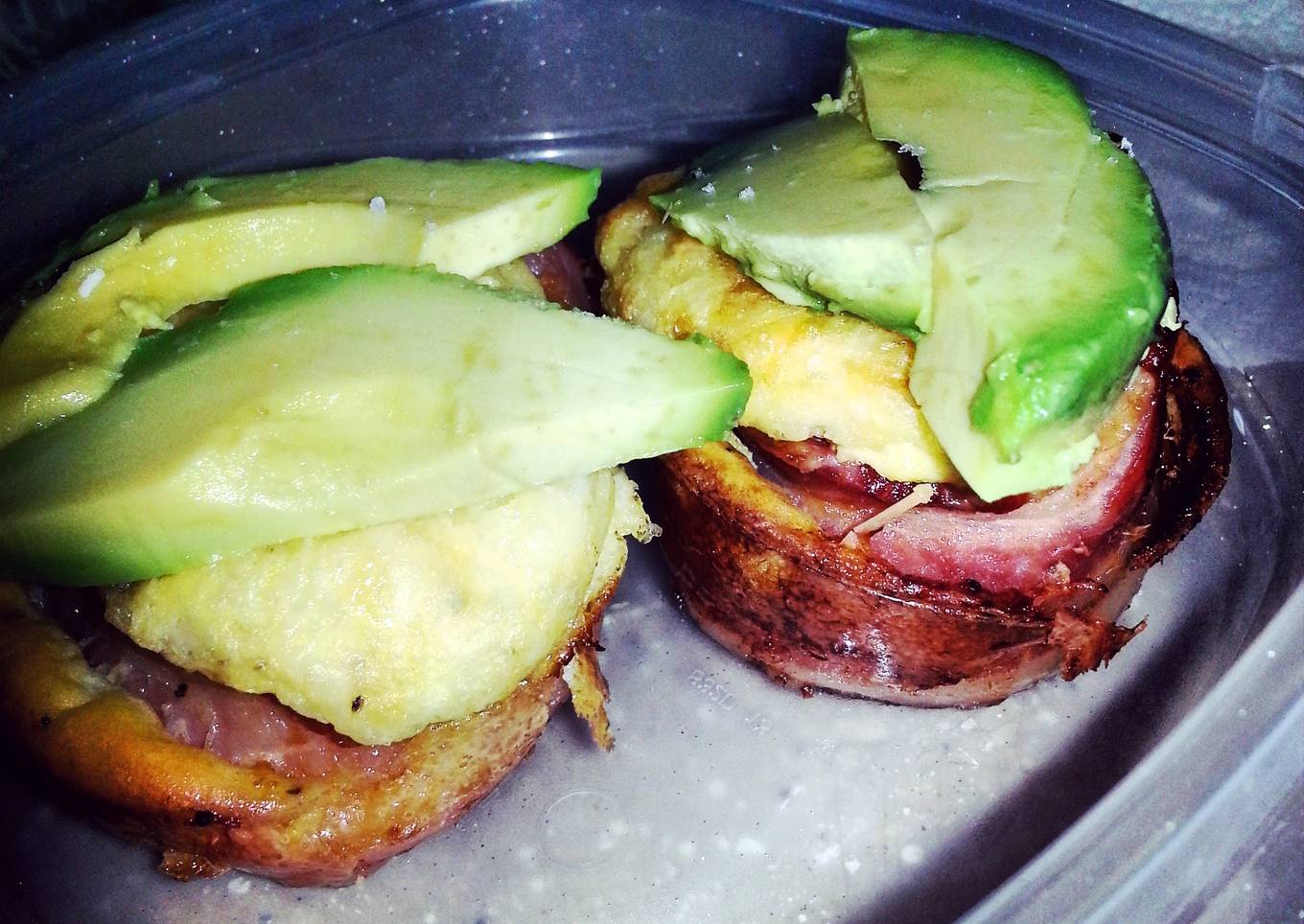 Bacon wrapped eggs
