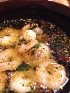 A picture of Gambas al Ajillo (Spanish Garlic Shrimp) Great Drinking Appetizer.