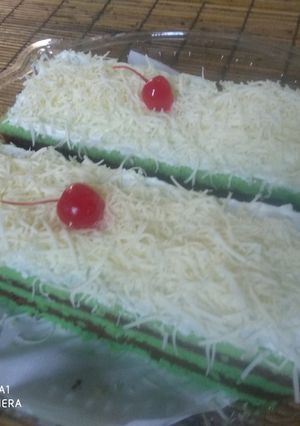 Foto resep Bolu lapis singkong kukus