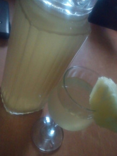A picture of Pineapple peels juice.