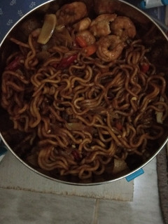 Foto resep Mie goreng pedas udang teriyaki