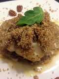 Pecan crusted cod with a buerre blanc sauce