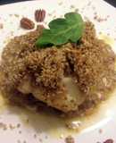 Pecan crusted cod with a buerre blanc sauce
