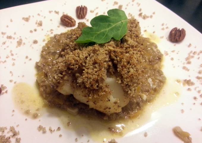 How to Make Ultimate Pecan crusted cod with a buerre blanc sauce