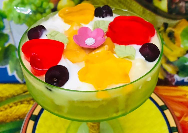 How to Prepare Quick Mango jelly trifle (Eid special)