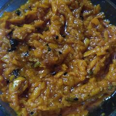 A picture of Raw turmeric pickle.