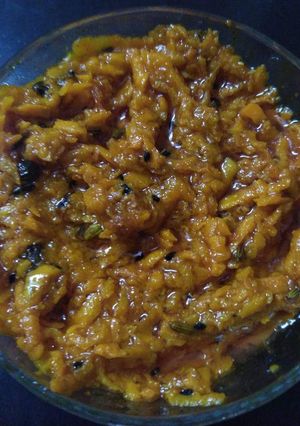 A picture of Raw turmeric pickle.