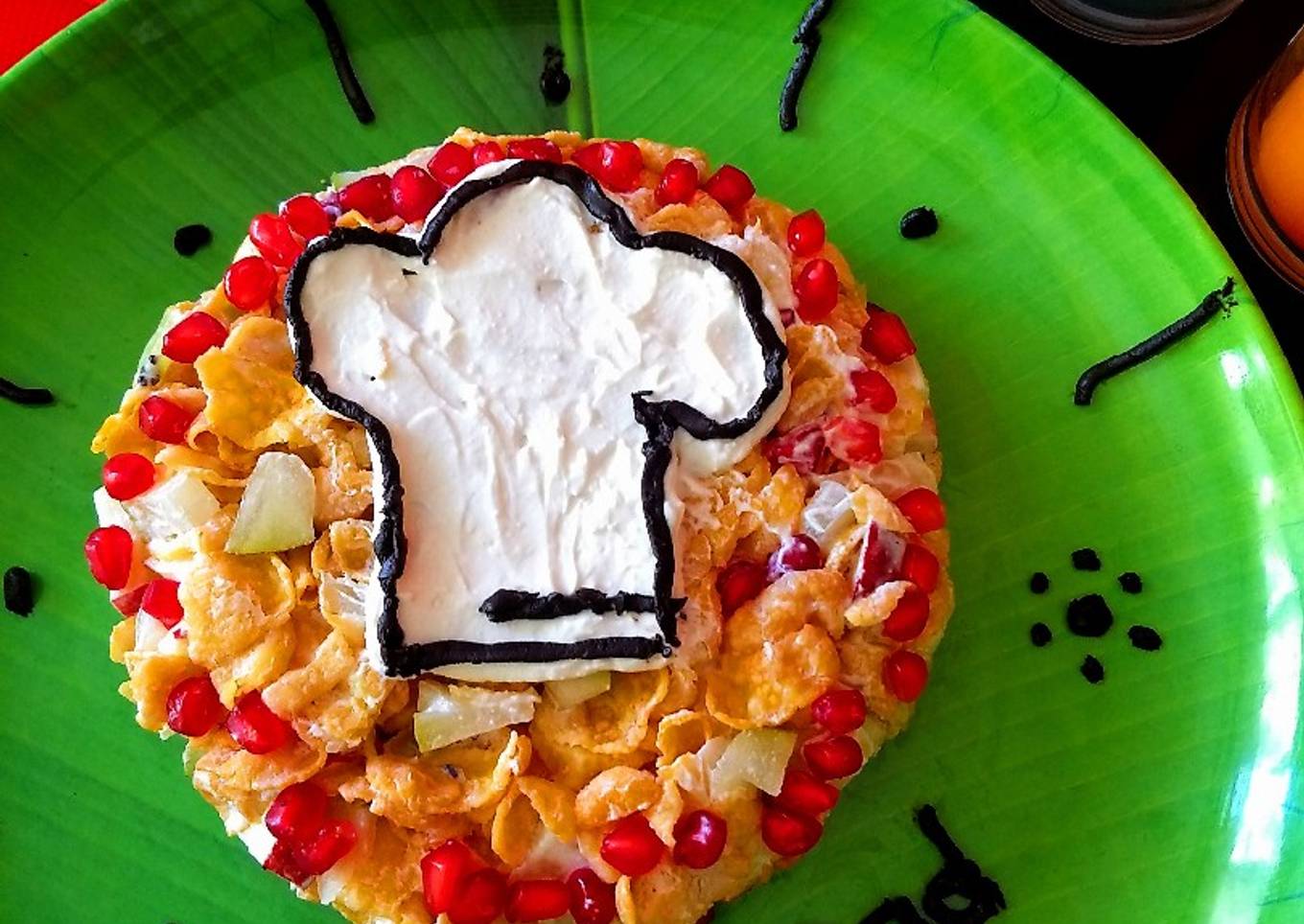 Fresh fruit yogurt cake