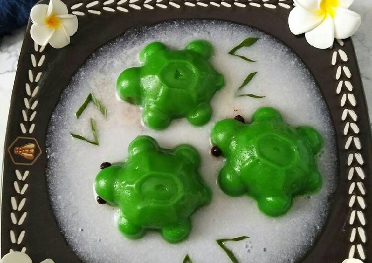 resep cara membuat Bugis Mandi (Karakter 🐢)