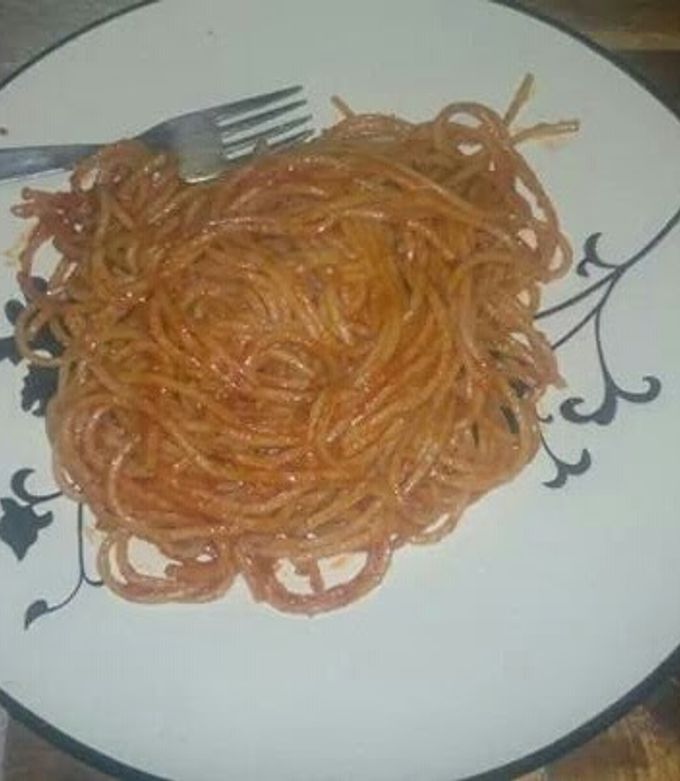 A picture of Red spaghetti.