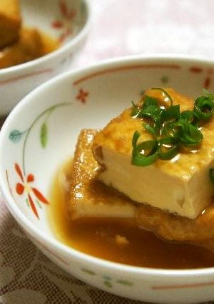 A picture of Easy "Agedashi" Tofu with Atsuage.