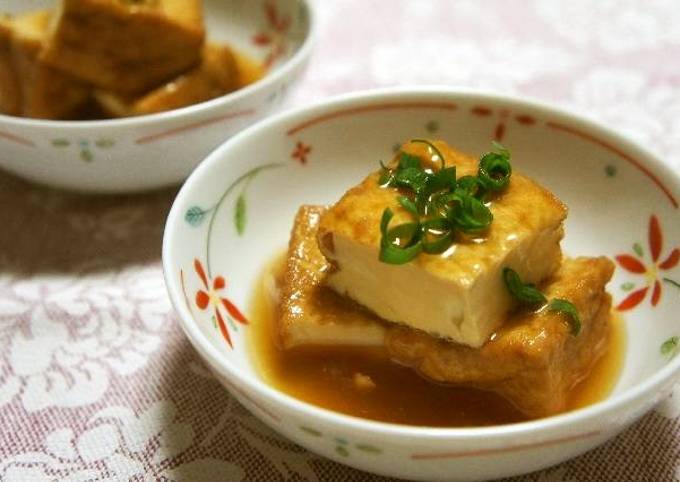 Easy "Agedashi" Tofu with Atsuage