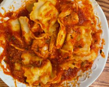 Easy Fast Cooking Farfalle allArrabbiata Spicy Tomato Sauce Home Style