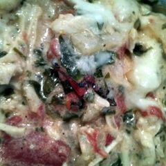 A picture of Easy Chicken Alfredo Lasagna.