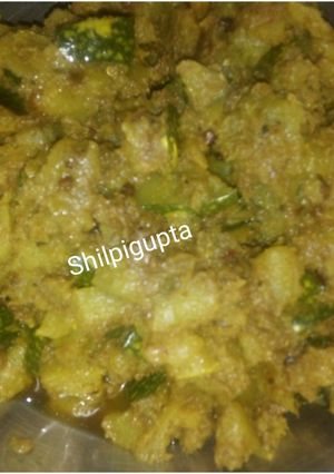 छिलके सहित कद्दू की सब्जी (chilke sahit kaddu ki sabzi recipe in Hindi) रेसिपी मुख्य फोटो