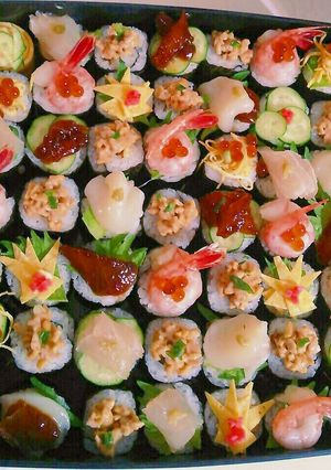 A picture of Hand Rolled Sushi.