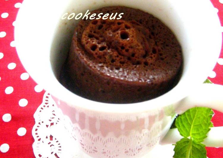 mocha chocolate cake in a mug recipe main photo