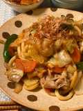 Easy! Yaki Udon with Mentsuyu