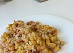 Foto principal de Garbanzos a la carbonara