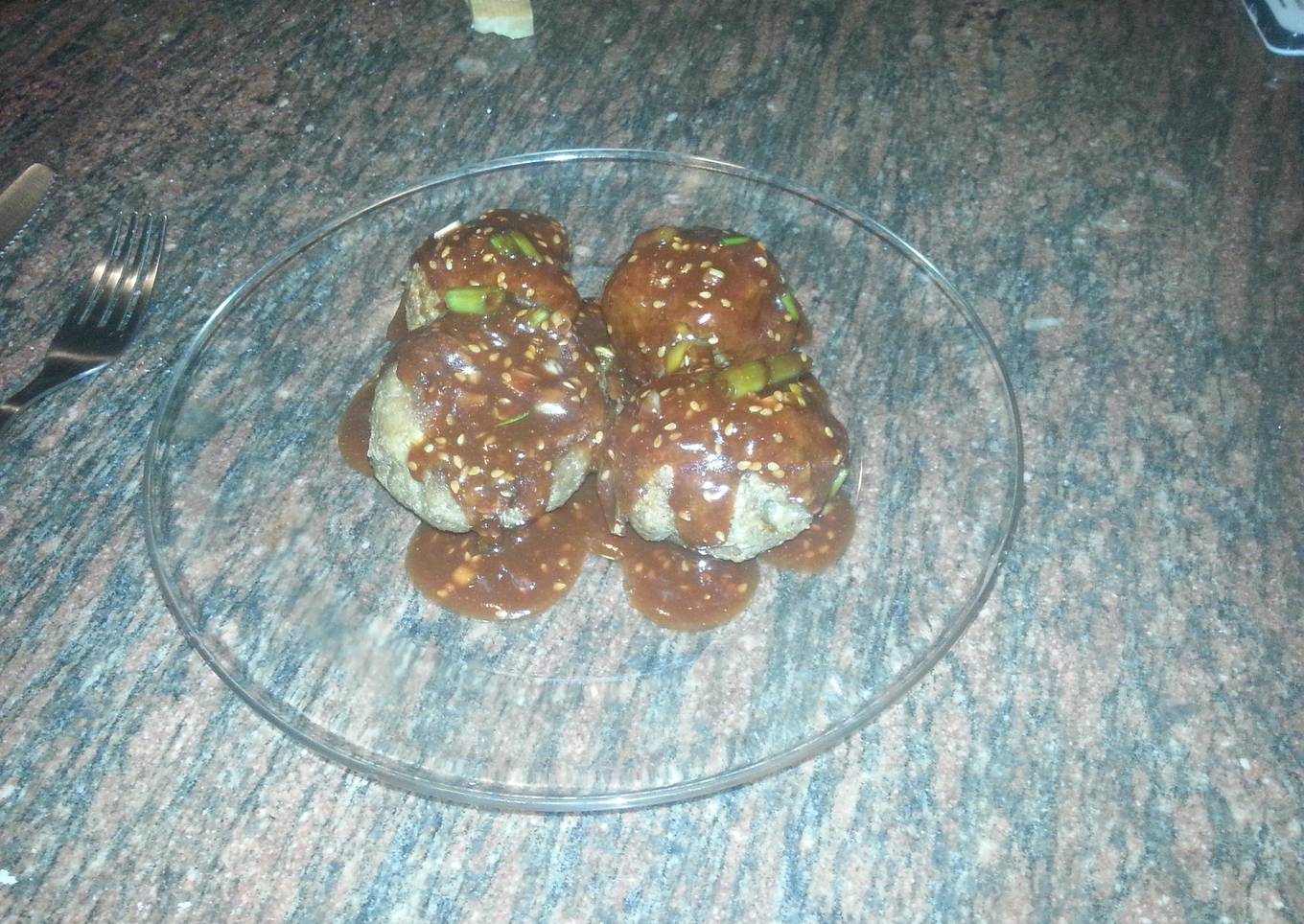 Saucy Asian Meatballs