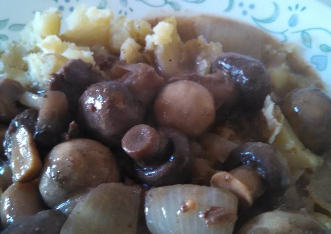 Crockpot sirloin tips with mushrooms