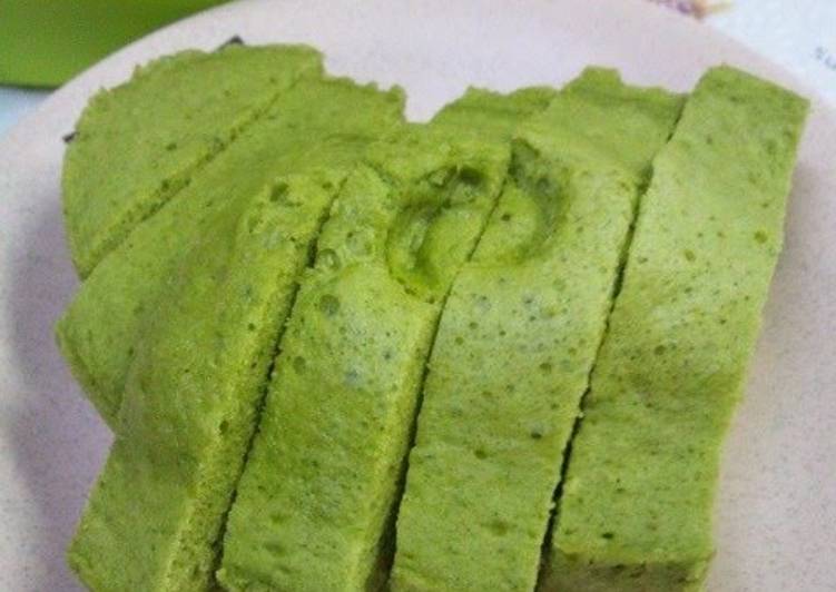 Easiest Way to Prepare Homemade Matcha Sponge Cake Made with Pancake Mix