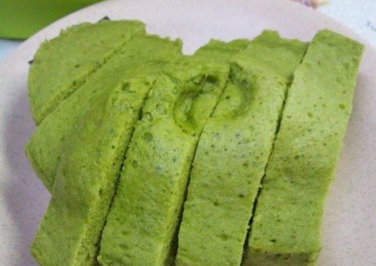 Recipe of Homemade Matcha Sponge Cake Made with Pancake Mix