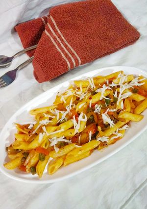 A picture of Italian panner pasta.