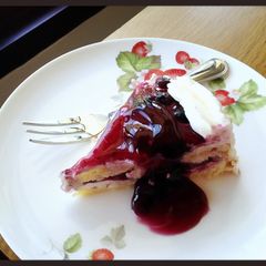 A picture of Blueberry Layer Cake.