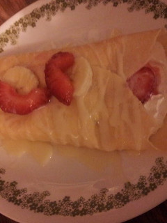 A picture of Strawberry Banana Crepe.