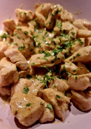 Mustáros curry's csirkemell recept fotója