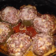 A picture of Nikki's Stuffed Green Peppers 