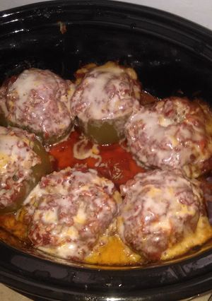 A picture of Nikki's Stuffed Green Peppers