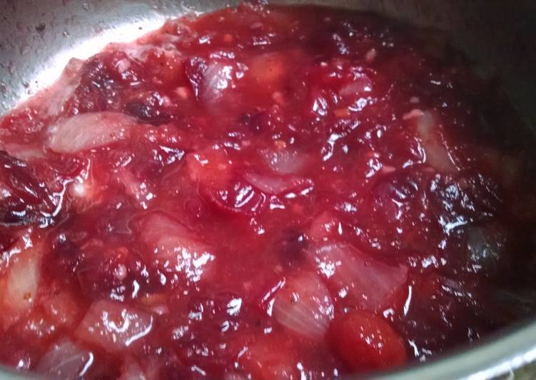 Simple Way to Make Ultimate Cranberry orange chutney (for chicken)