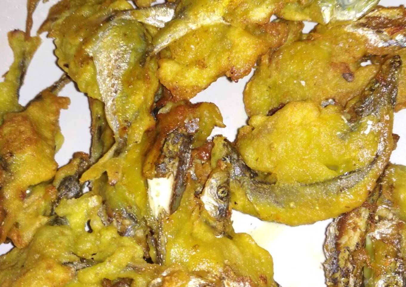 Perkedel ikan lajang kecil simple