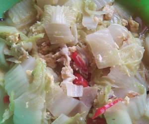 Resep Mudah Tumis sawi putih orak arik telur Gurih Mantul