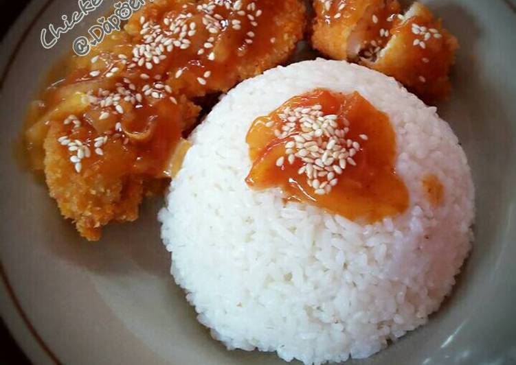 Chicken katsu saus asam manis