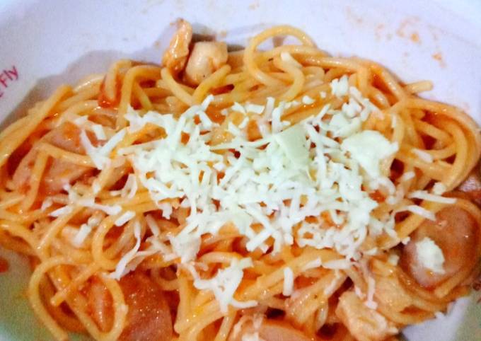 Spaghetti bumbu seblak
