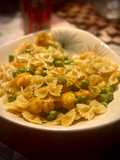 Pasta with Shrimp and Shredded Carrots