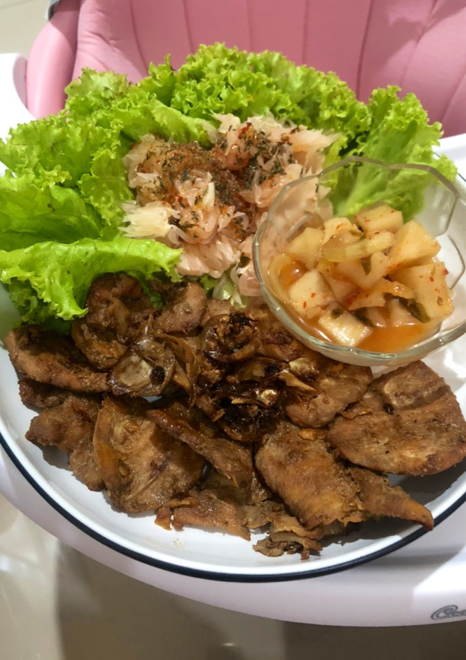 Foto resep Korean roast chicken with kimci and salad by irre_desirre