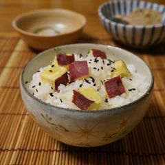 A picture of Soft and Chunky Sweet Potato Rice.