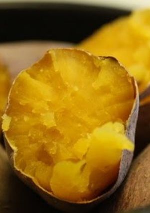 A picture of Easy Baked Sweet Potato in the Microwave.