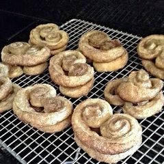 Palmier cookies A picture of Palmier cookies.