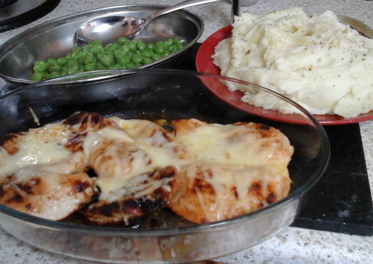 My Buttered Garlic Chicken with Garlic Mashed Potatoes  ?💚