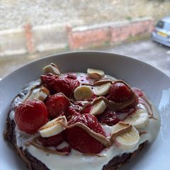 A picture of High protein (no protein powder) pancakes.