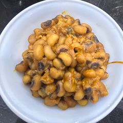 Masala cowpeas A picture of Masala cowpeas.