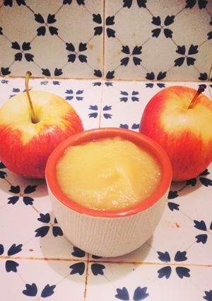 Une photo de La compote de pommes au thermomix