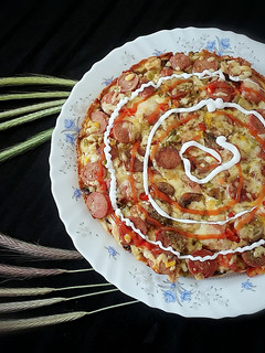 عکسی از دستور پیتزا تابه ای