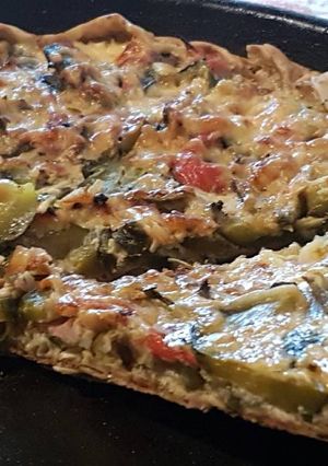 Una foto de Tarta de zapallitos redondos!