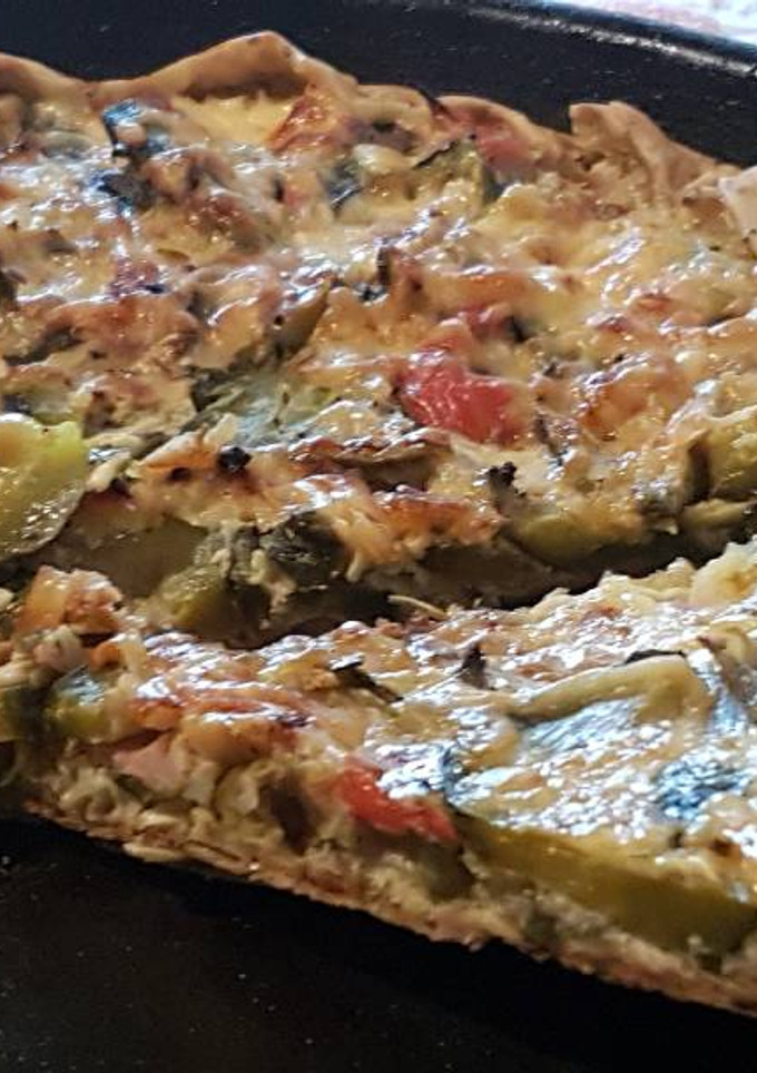Una foto de Tarta de zapallitos redondos!